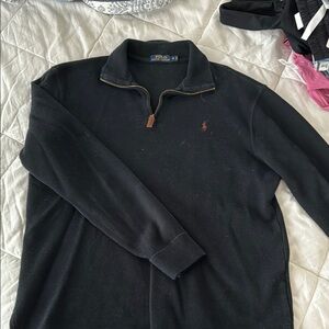 Men’s black POLO quarter zip